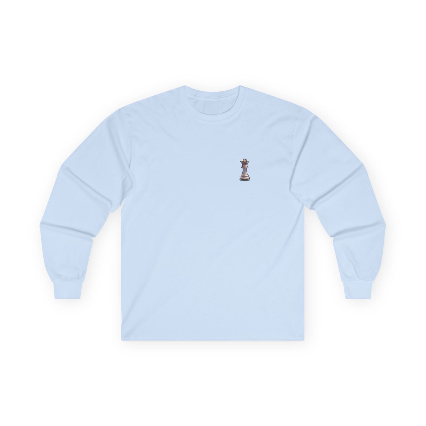 Queen Piece Long Sleeve Tee — 'The Queen Piece' with Chess Graphic and ID 10-1073