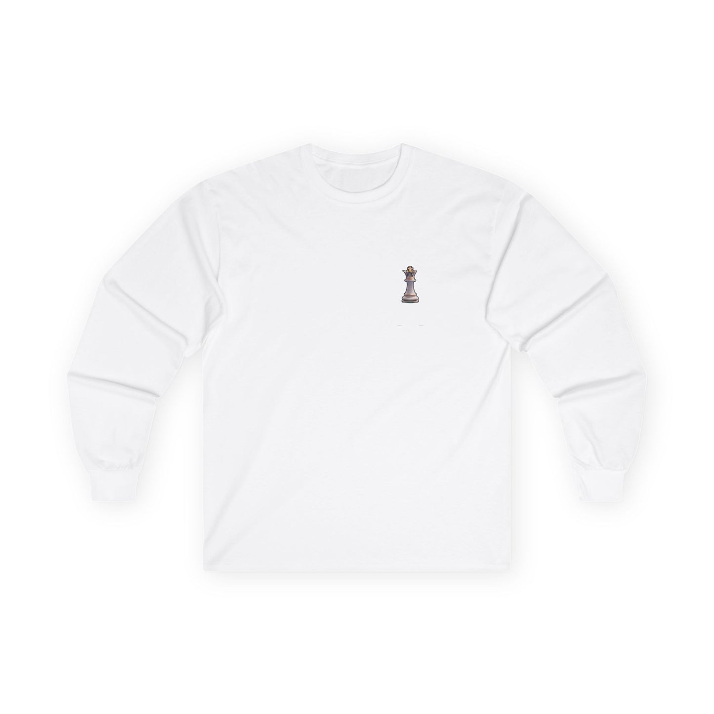 Flyte Wrisk - women’s - Queen Piece Long Sleeve Tee — 'The Queen Piece' with Chess Graphic and ID 10-1073
