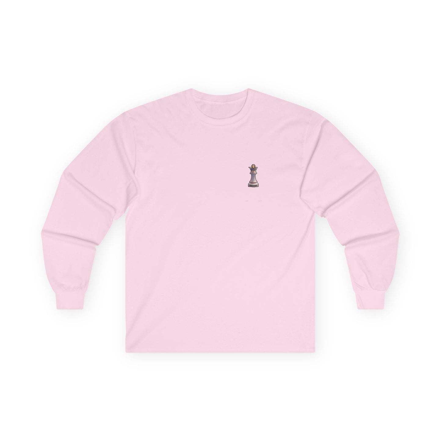 Queen Piece Long Sleeve Tee — 'The Queen Piece' with Chess Graphic and ID 10-1073